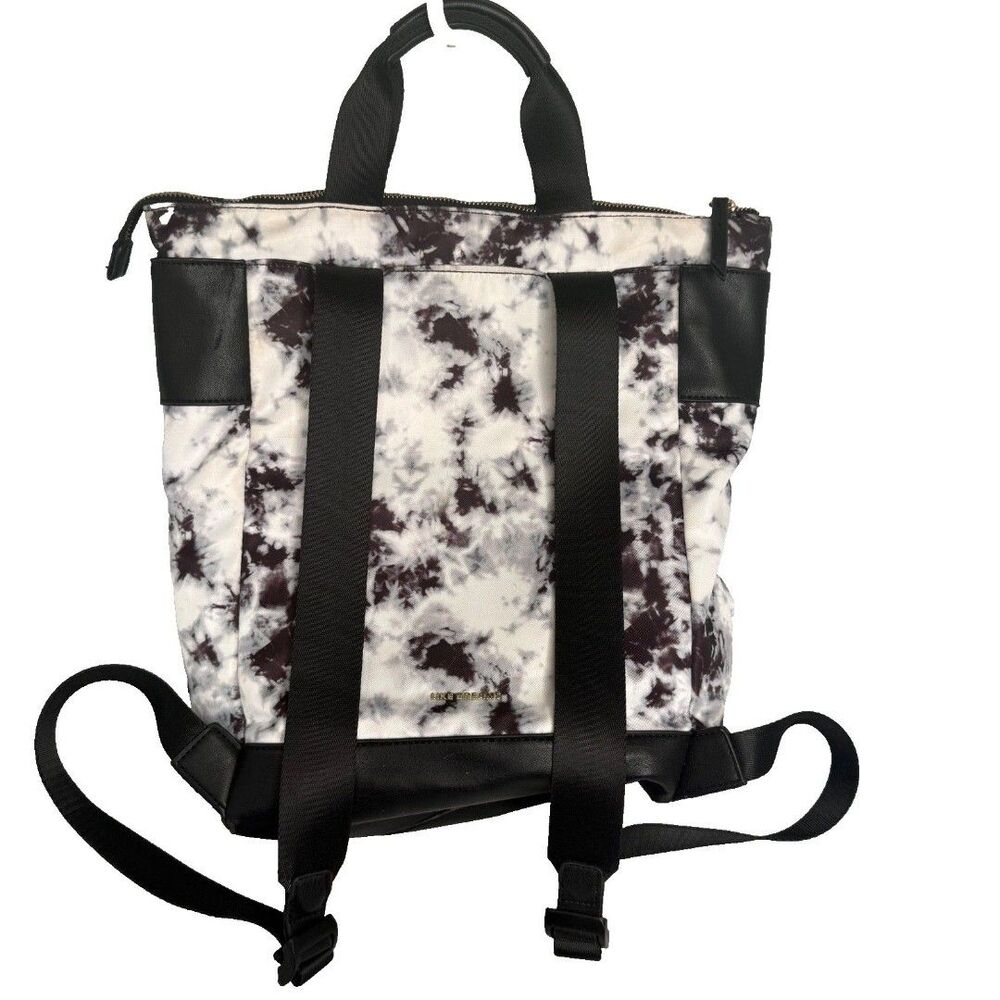 Like Dreams Backpack Black White Laptop Bag 13–14in Padded Case Vegan Leather